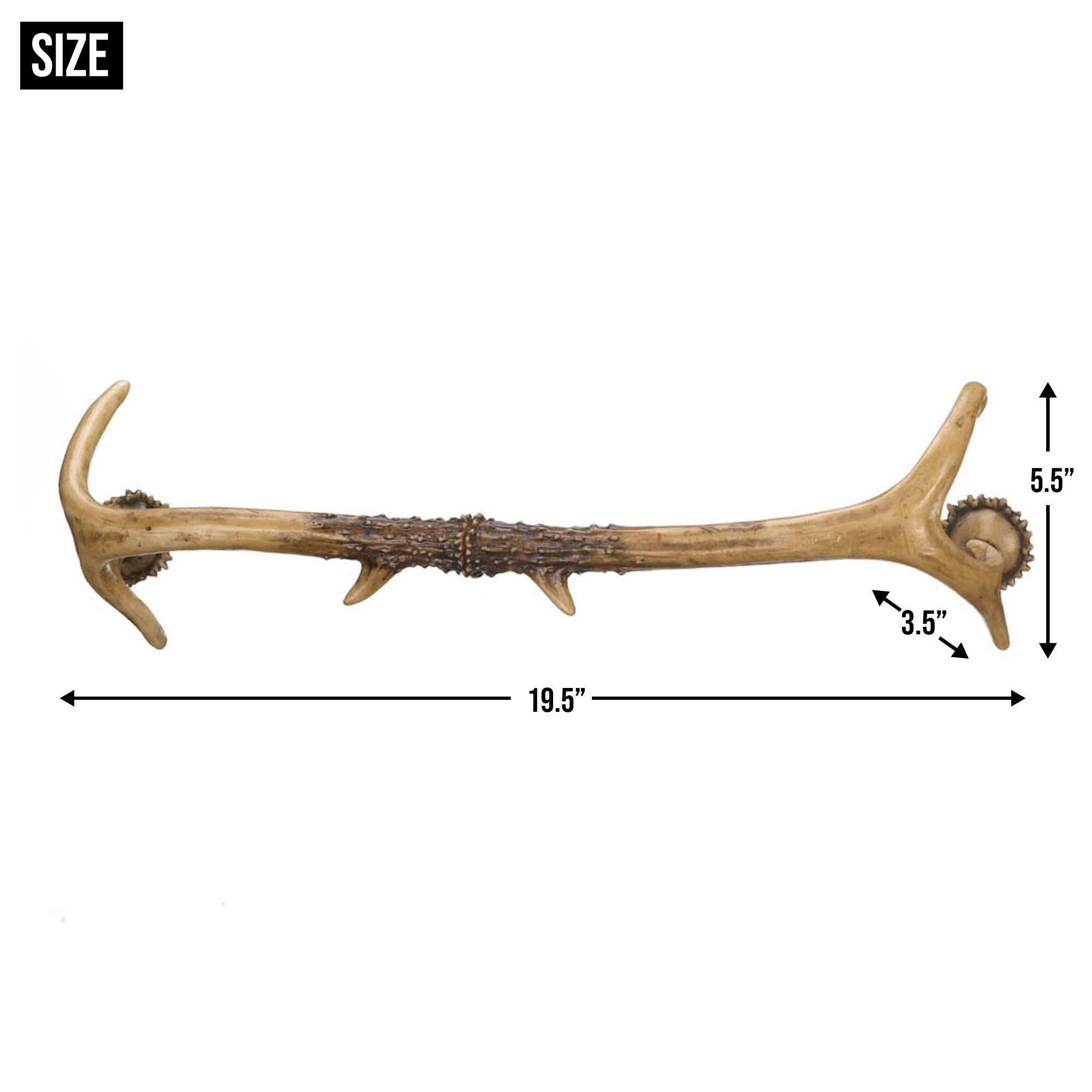 19.5" Rustic Antler Towel Rack